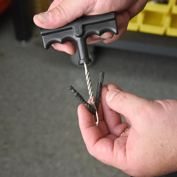 Slime Tyre Plug Kit with Glue #20500In Use Plugger