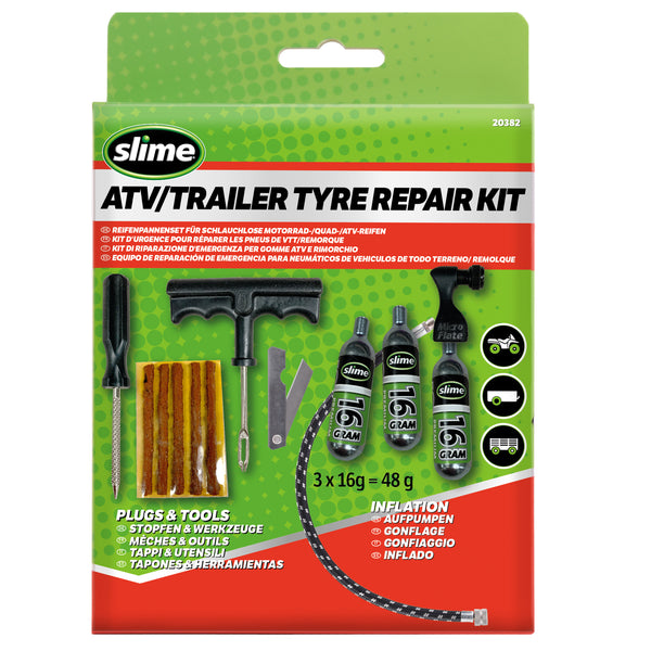 Slime ATV/Trailer Tyre Repair Kit #20382 In Package