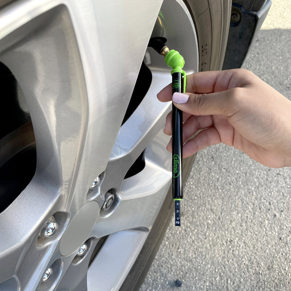Slime Airlock Pencil Tyre Gauge (10-120 psi) #20490-5 In Use