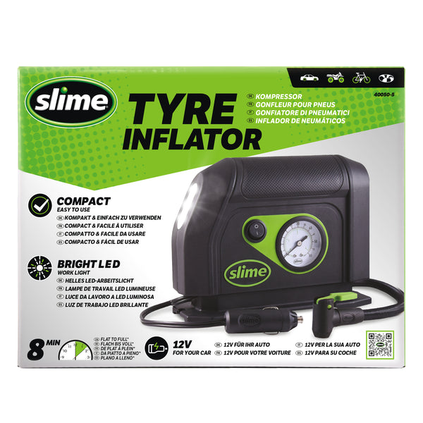 Slime 12V Tyre Inflator #40050 In Package
