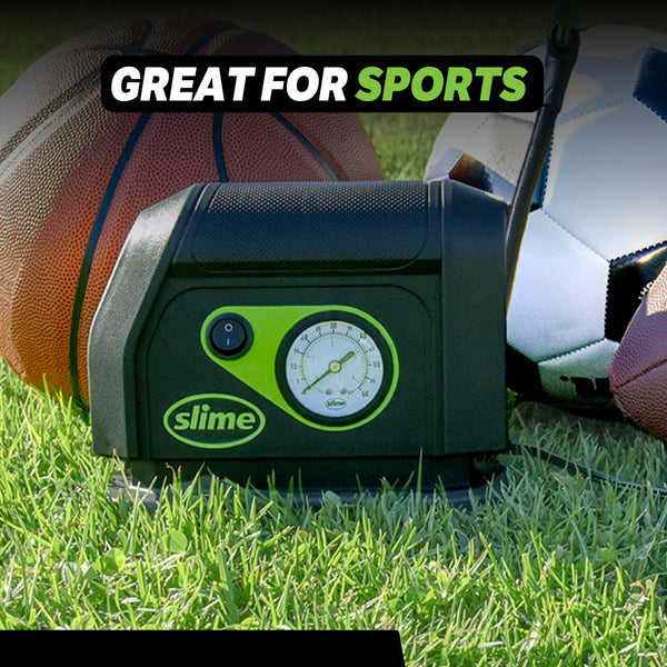 Slime 12V Tyre Inflator #40050 in use Sports