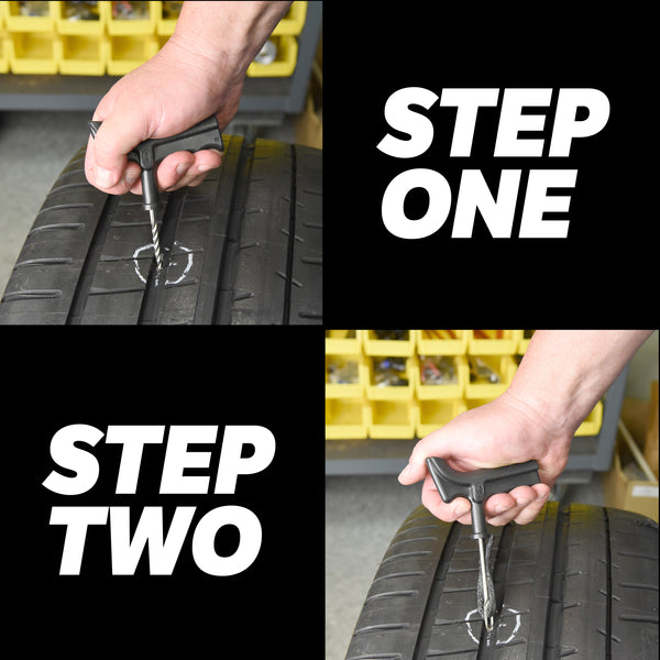 Slime Deluxe Tire Plug Kit with Glue #2040-A How to use