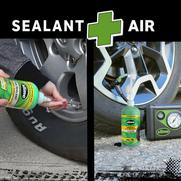 Slime Smart Repair Tire Repair Kit #CRK0305-IN contains air and sealant