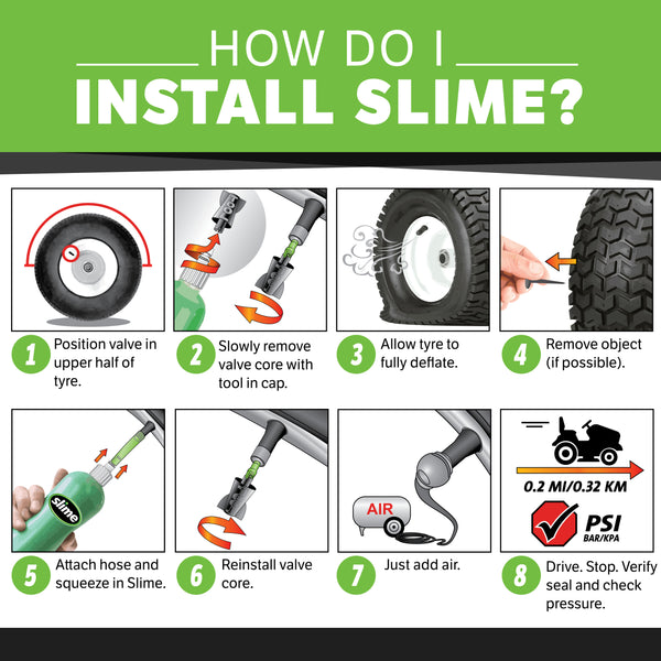 Slime Tube Sealant - 8 oz. #10015 How to install