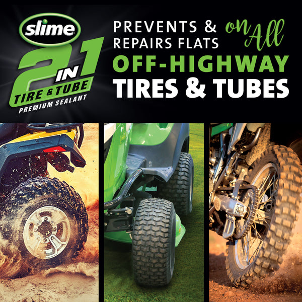 2-in-1 Tyre & Tube Premium Sealant - 16 oz. #10193 Works in Tires AND Tubes