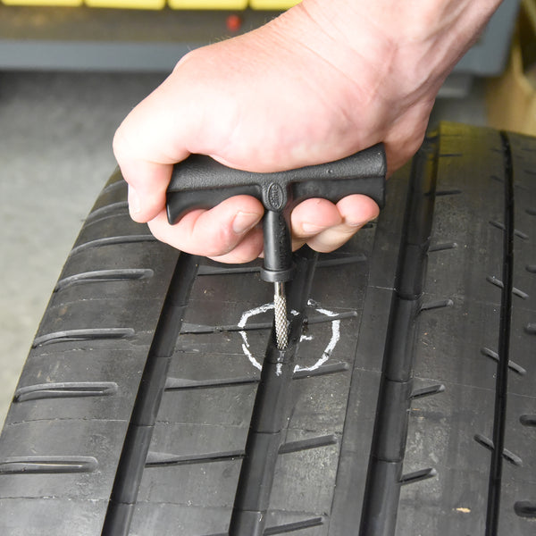 Slime Tyre Plug Kit with Glue #20500In Use Plugger