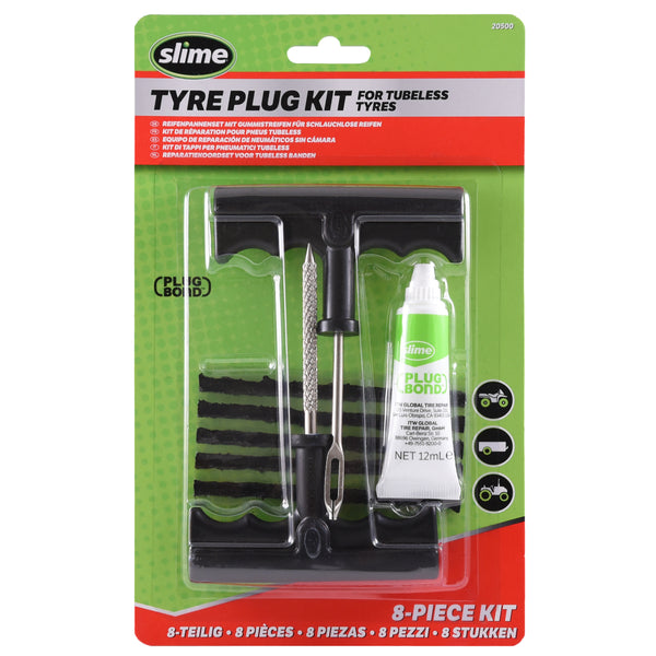 Slime Deluxe Tire Plug Kit with Glue #20500 In Package