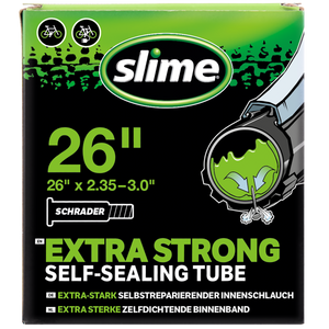 Slime Extra Strong Self-Sealing Bicycle Tubes  26 x 2.35-3.0 Schrader #30096 In Package
