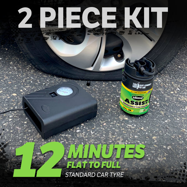 Slime Smart Repair Plus Flat Tyre Repair Kit #50138-51 12 minute repair