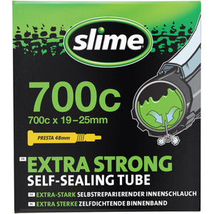 Slime Extra Strong Self-Sealing Bicycle Tubes 700x19/25c Presta #30061 In Package
