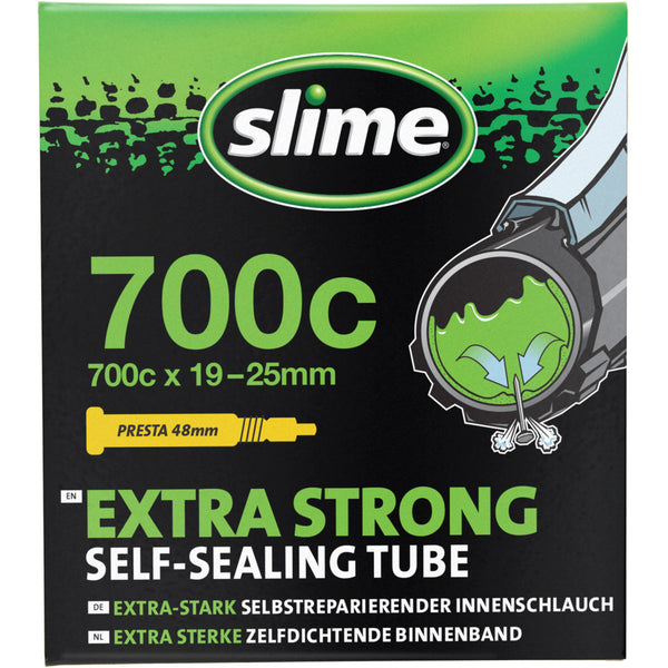 Slime Extra Strong Self-Sealing Bicycle Tubes 700x19/25c Presta #30061 In Package
