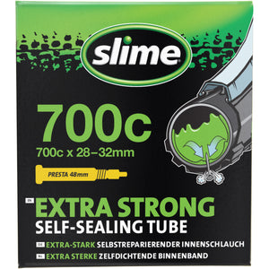 Slime Extra Strong Self-Sealing Bicycle Tubes 700x28/32c Presta #30062 In Package
