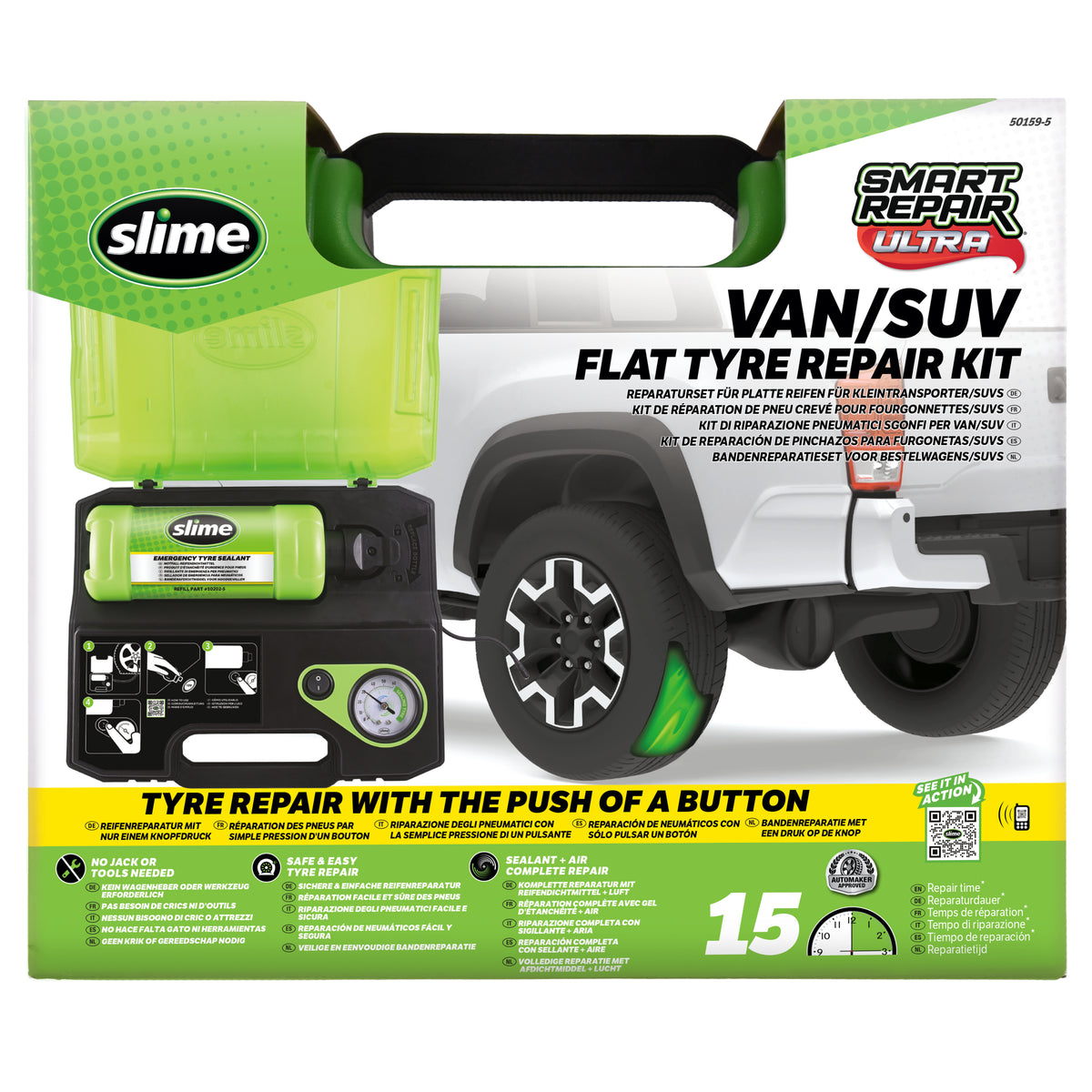 Slime | Smart Repair Ultra Van/SUV Flat Tyre Repair Kit – Slime EU