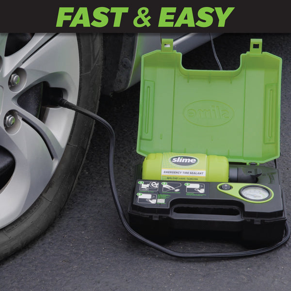 Slime Smart Repair Ultra Car/Trailer Flat Tyre Repair Kit #50158-5 fast and easy to use